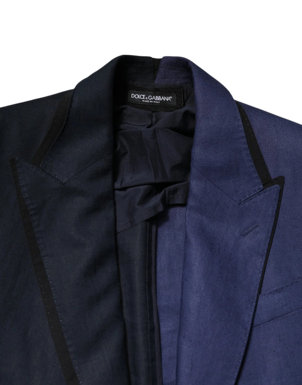 Dolce & Gabbana Navy Blue Double Breasted Suit Coat Blazer - Sport Jackets