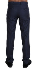 Dolce & Gabbana Navy Blue Dress Formal Men Trouser Pants - IT44 | XS - Trousers