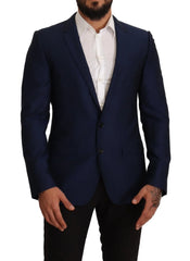 Dolce & Gabbana Navy Blue Slim Fit Jacket MARTINI Blazer - IT48 | M