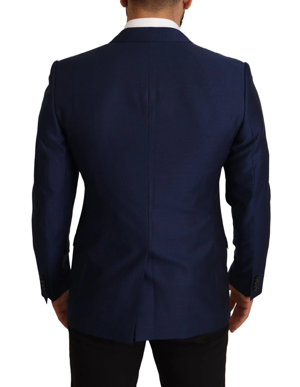 Dolce & Gabbana Navy Blue Slim Fit Jacket MARTINI Blazer - IT48 | M
