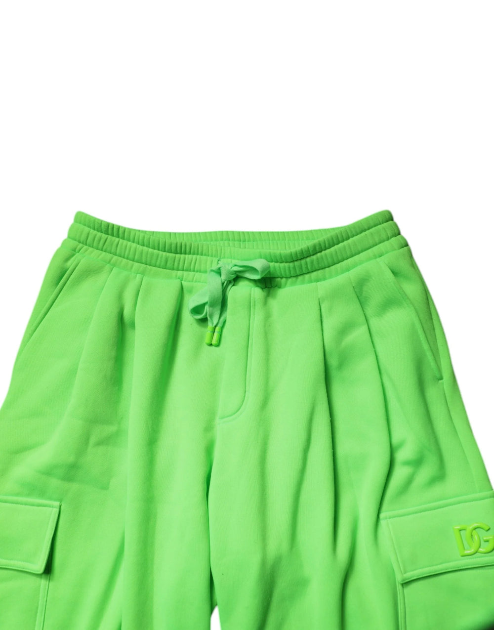 Dolce & Gabbana Neon Green Cargo Jogger Men Sweatpants Pants - Joggers