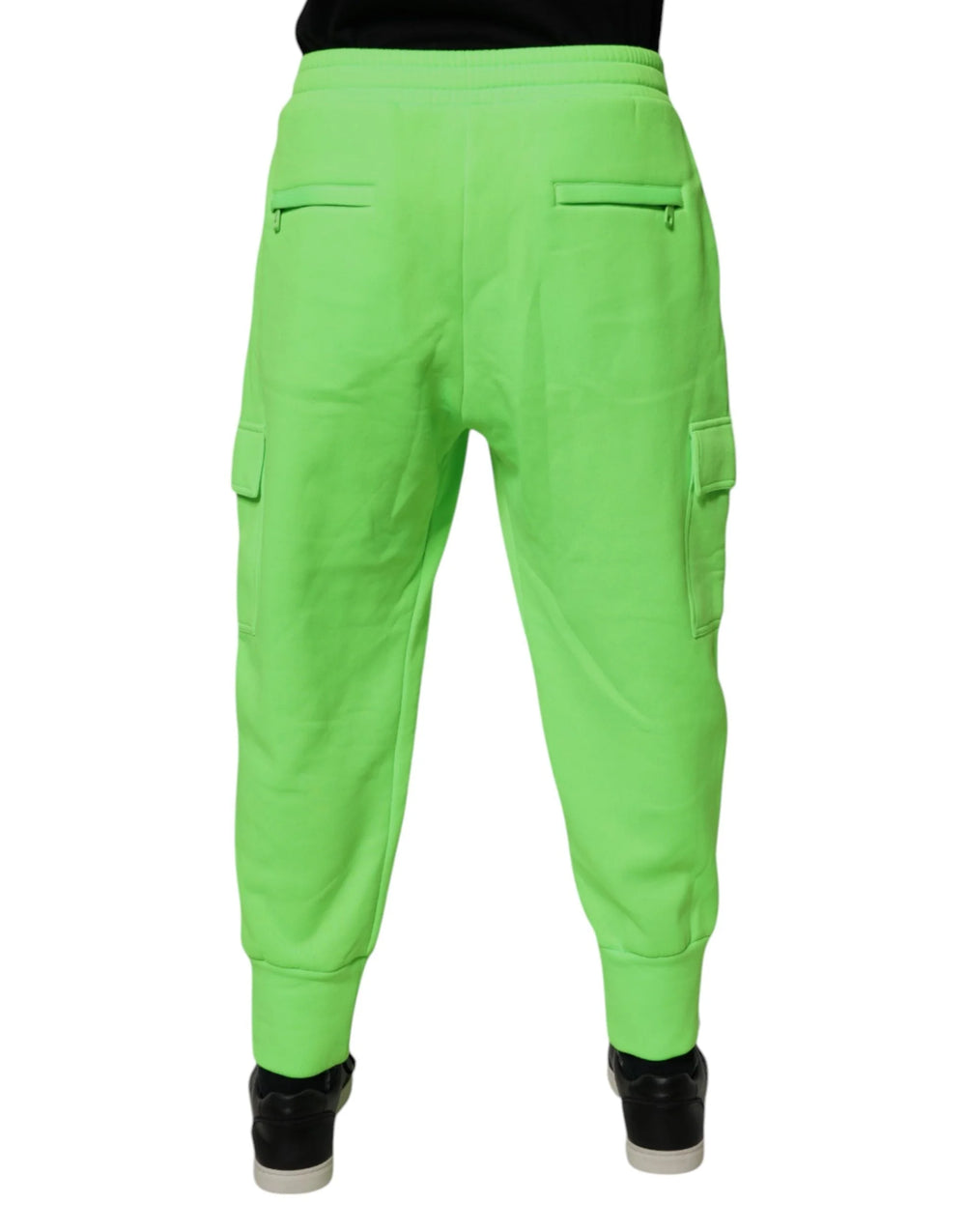 Dolce & Gabbana Neon Green Cargo Jogger Men Sweatpants Pants - Joggers