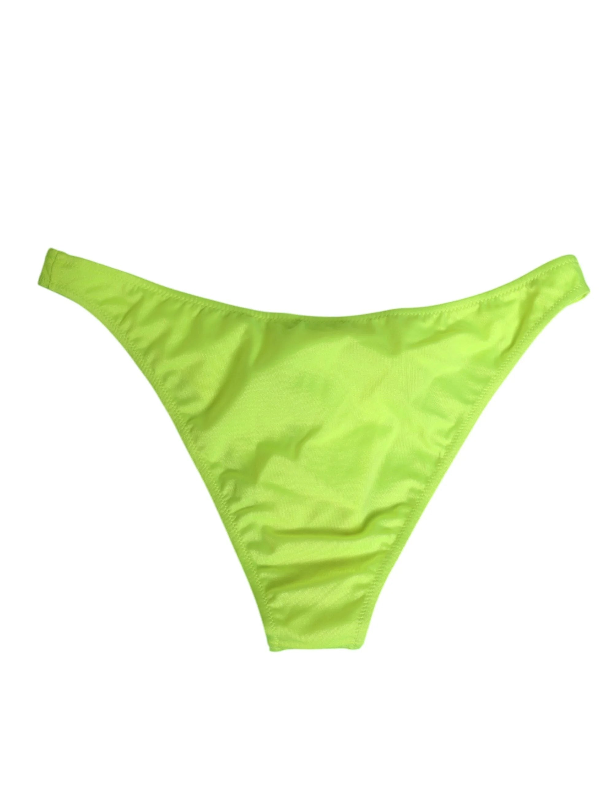 Dolce & Gabbana Neon Green DG Logo Swim Briefs Women Underwear - IT4 | L - Swim Briefs