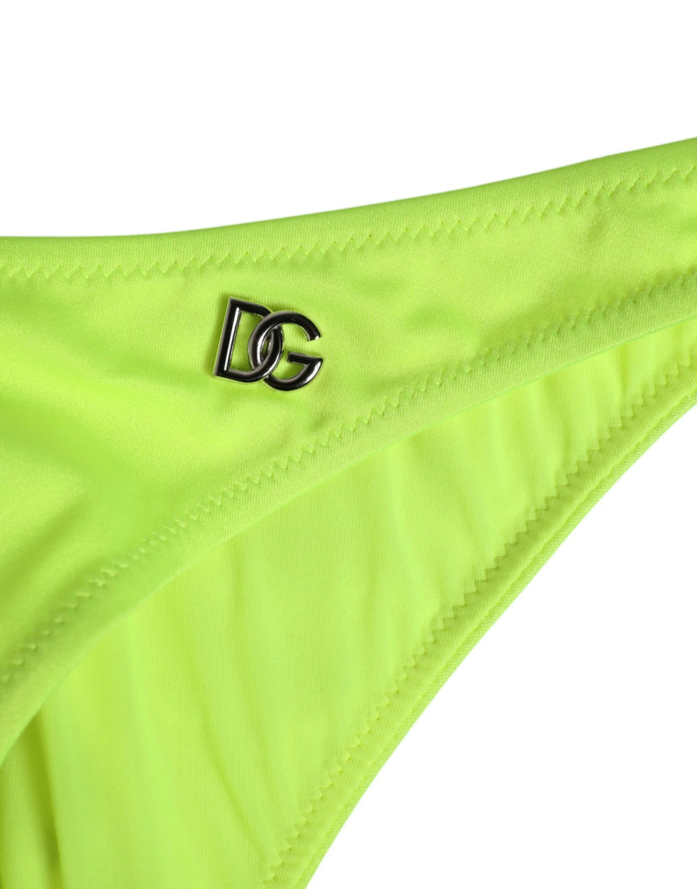 Dolce & Gabbana Neon Green DG Logo Swim Briefs Women Underwear - IT4 | L - Swim Briefs