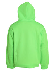 Dolce & Gabbana Neon Green Hooded Top Pullover Sweater - IT54 | XL - Hoodies