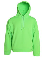 Dolce & Gabbana Neon Green Hooded Top Pullover Sweater - IT54 | XL - Hoodies