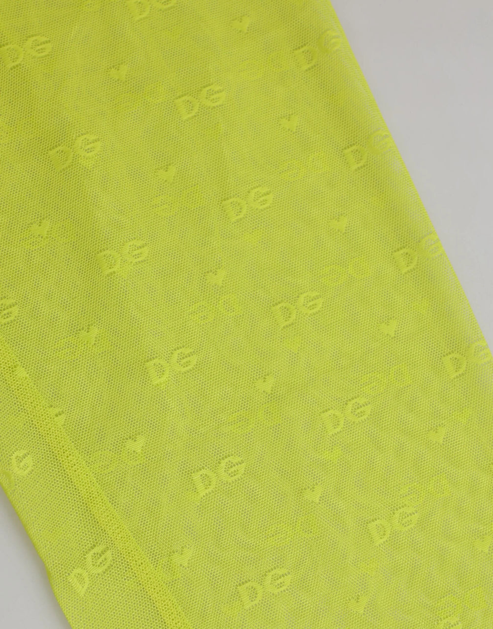 Dolce & Gabbana Neon Green Nylon Logo Lace Leggings Pants Underwear - IT2 | S - Women’s Underpants