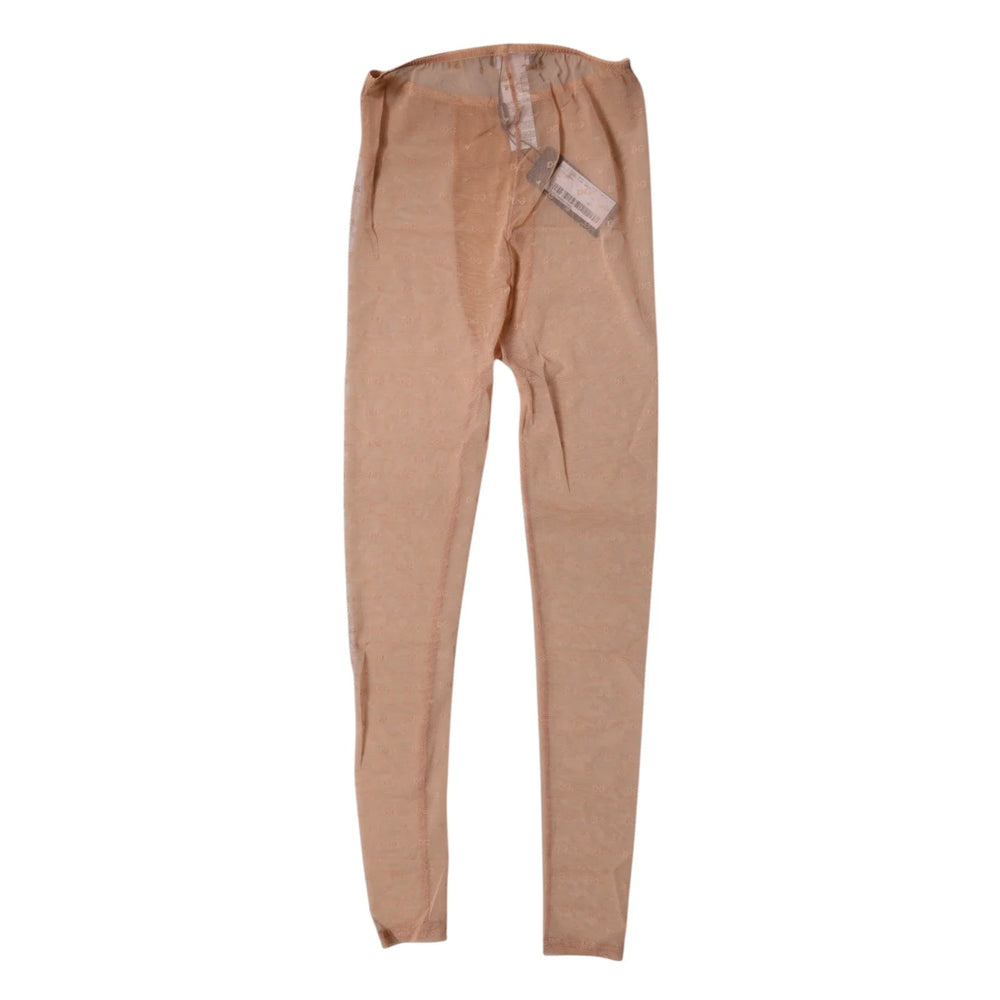 Dolce & Gabbana Nude Beige Logo Lace Lingerie Pants Underwear - IT2 | S - Thongs
