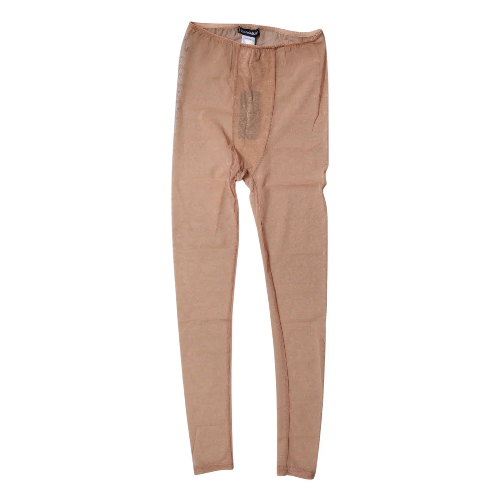 Dolce & Gabbana Nude Beige Logo Lace Lingerie Pants Underwear - IT2 | S