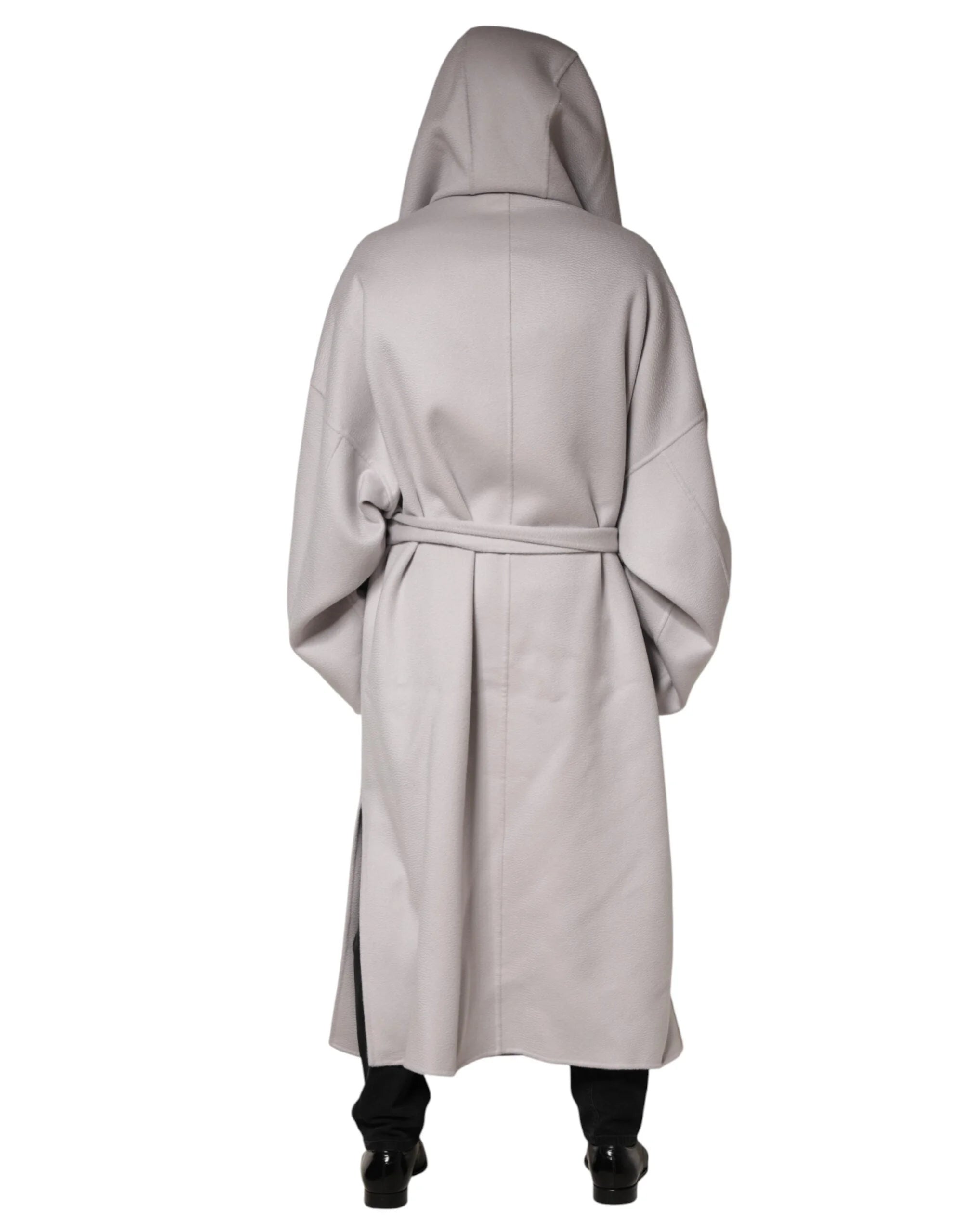 Dolce & Gabbana Off White Belted Long Trench Coat Men Jacket - IT50 | L