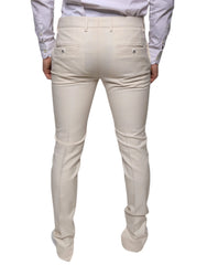 Dolce & Gabbana Off White Chino Wool Skinny Pants - IT48 | M - Chinos