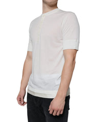 Dolce & Gabbana Off White Cotton Short Sleeves T-shirt - IT44 | XS - T-Shirts