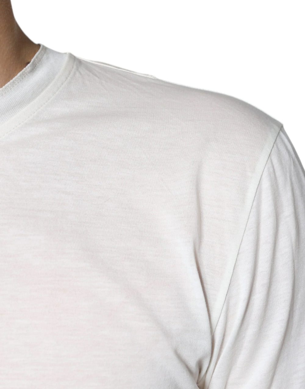 Dolce & Gabbana Off White Cotton Short Sleeves T-shirt - IT44 | XS - T-Shirts