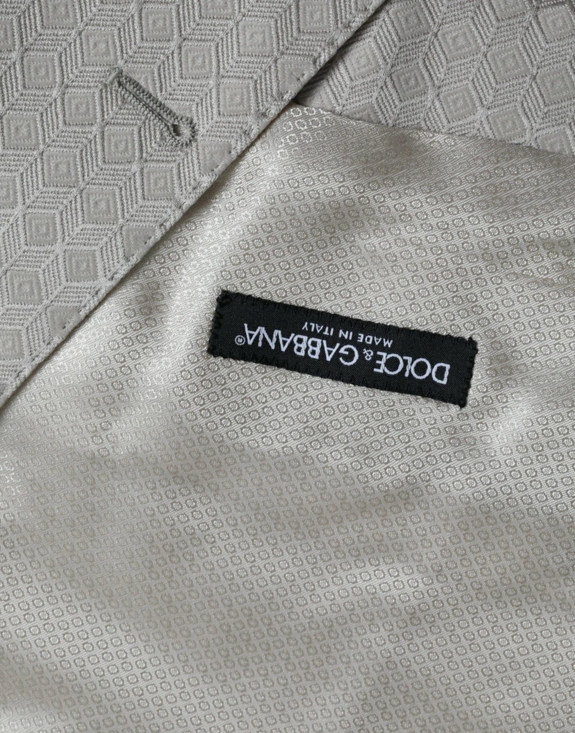 Dolce & Gabbana Off White Cotton Waistcoat Dress Formal Vest - IT48 | M - Vests