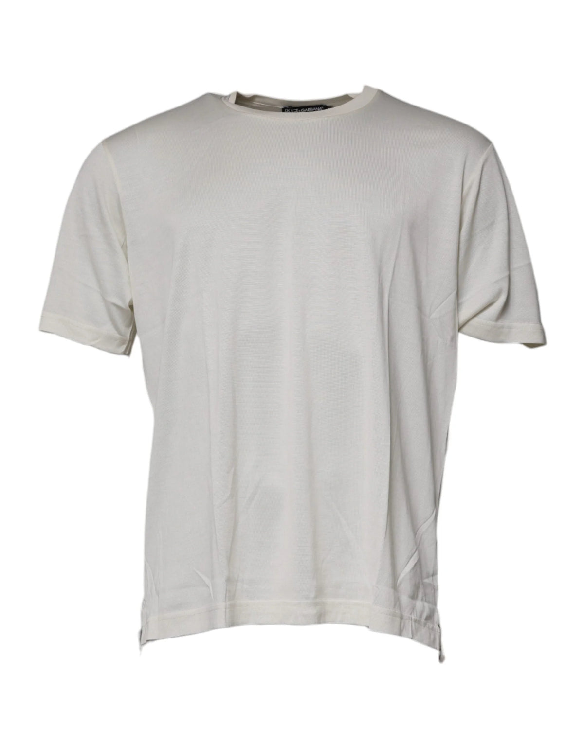 Dolce & Gabbana Off White Crew Neck Short Sleeve T-shirt - IT52 | XL - T-Shirts