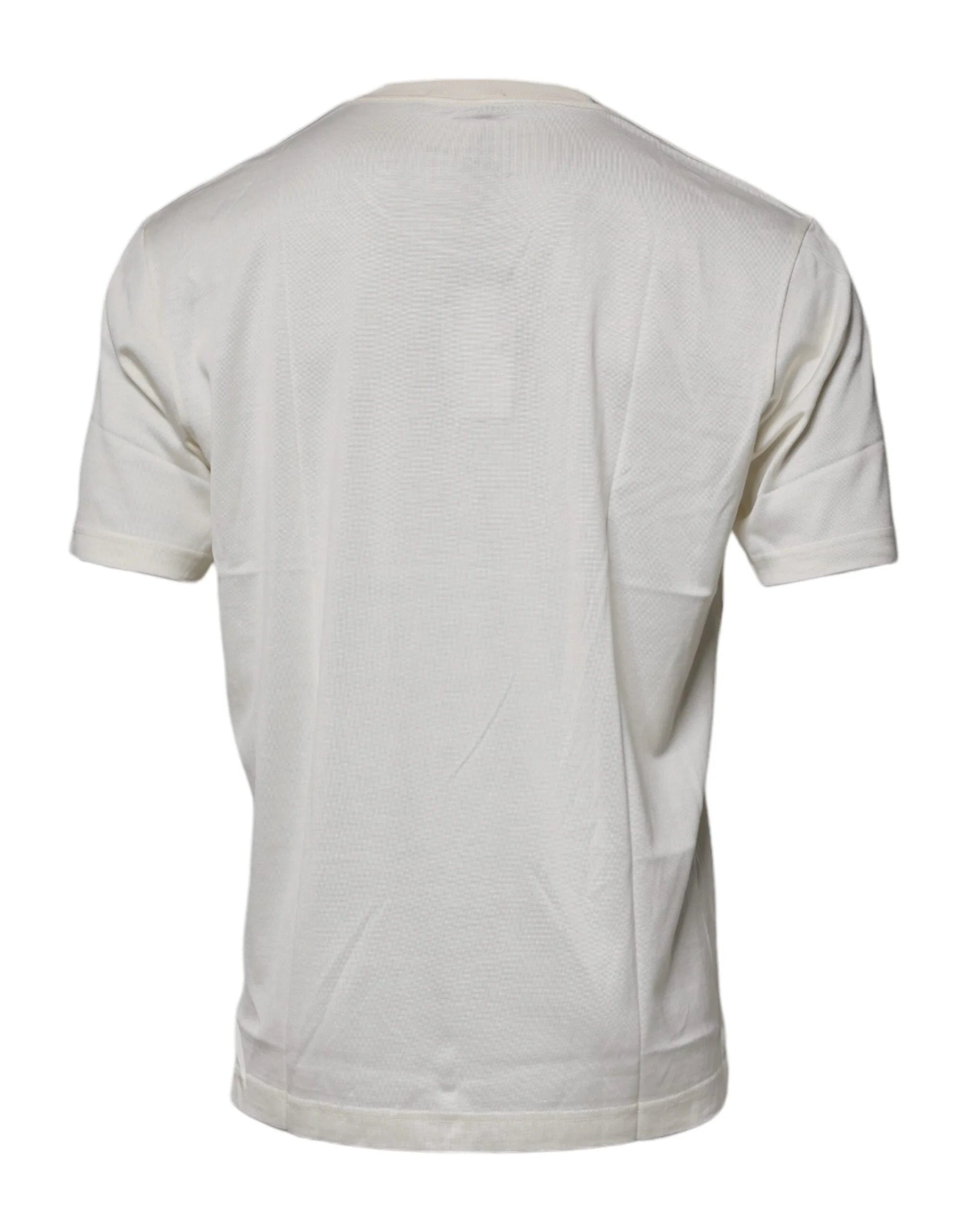 Dolce & Gabbana Off White Crew Neck Short Sleeve T-shirt - IT52 | XL - T-Shirts