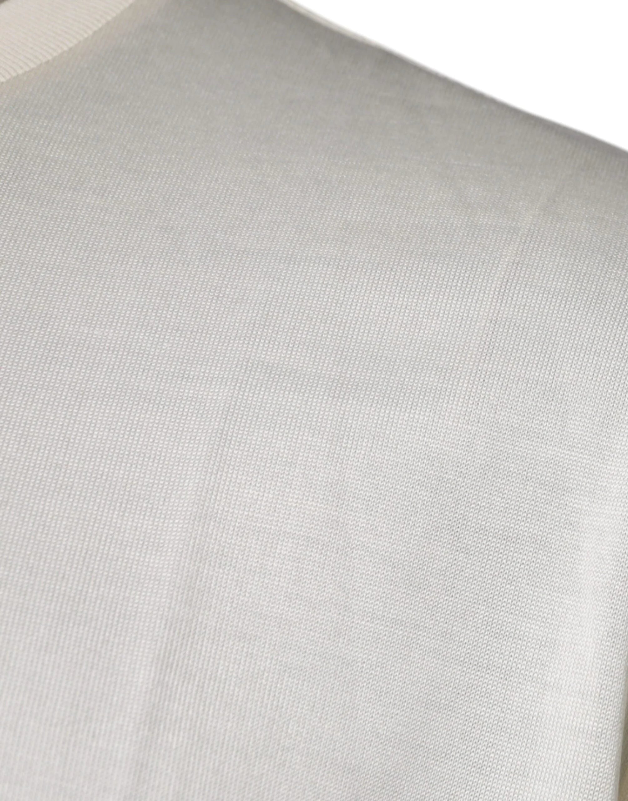 Dolce & Gabbana Off White Crew Neck Short Sleeve T-shirt - IT52 | XL - T-Shirts