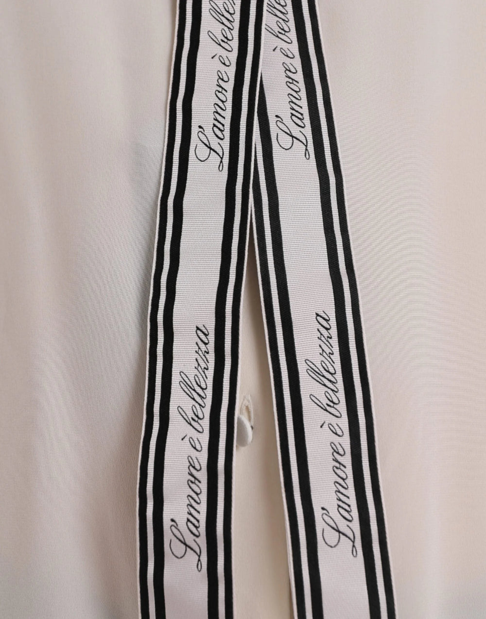 Dolce & Gabbana Off White Long Sleeve Button Down Blouse Top - IT46|XL - Blouses