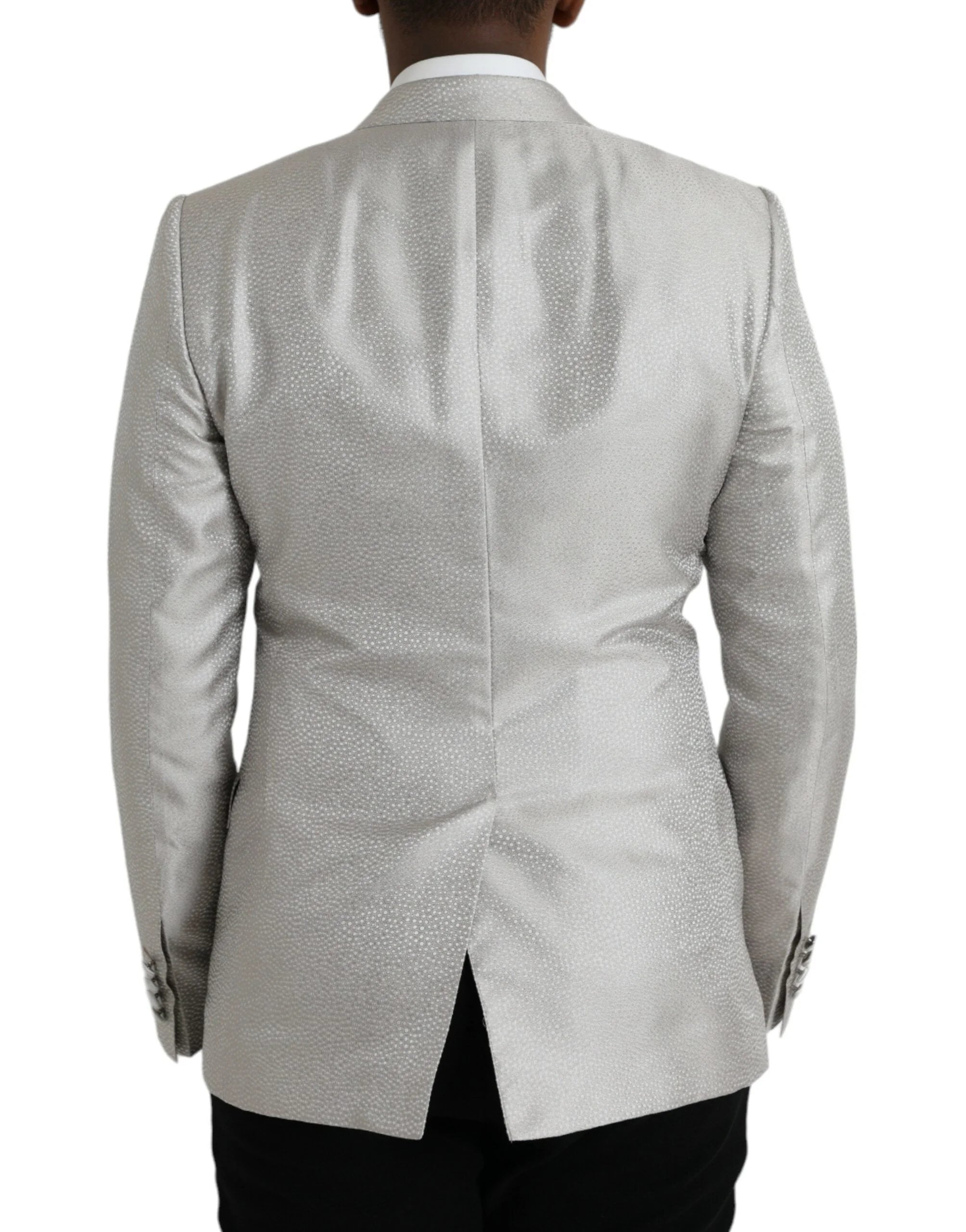Dolce & Gabbana Off White MARTINI Double Breasted Coat Blazer - IT46 | S - Sport Jackets