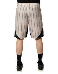 Dolce & Gabbana Off White Polyester DG Logo Sweatshorts Shorts - IT48 | M - Bermudas