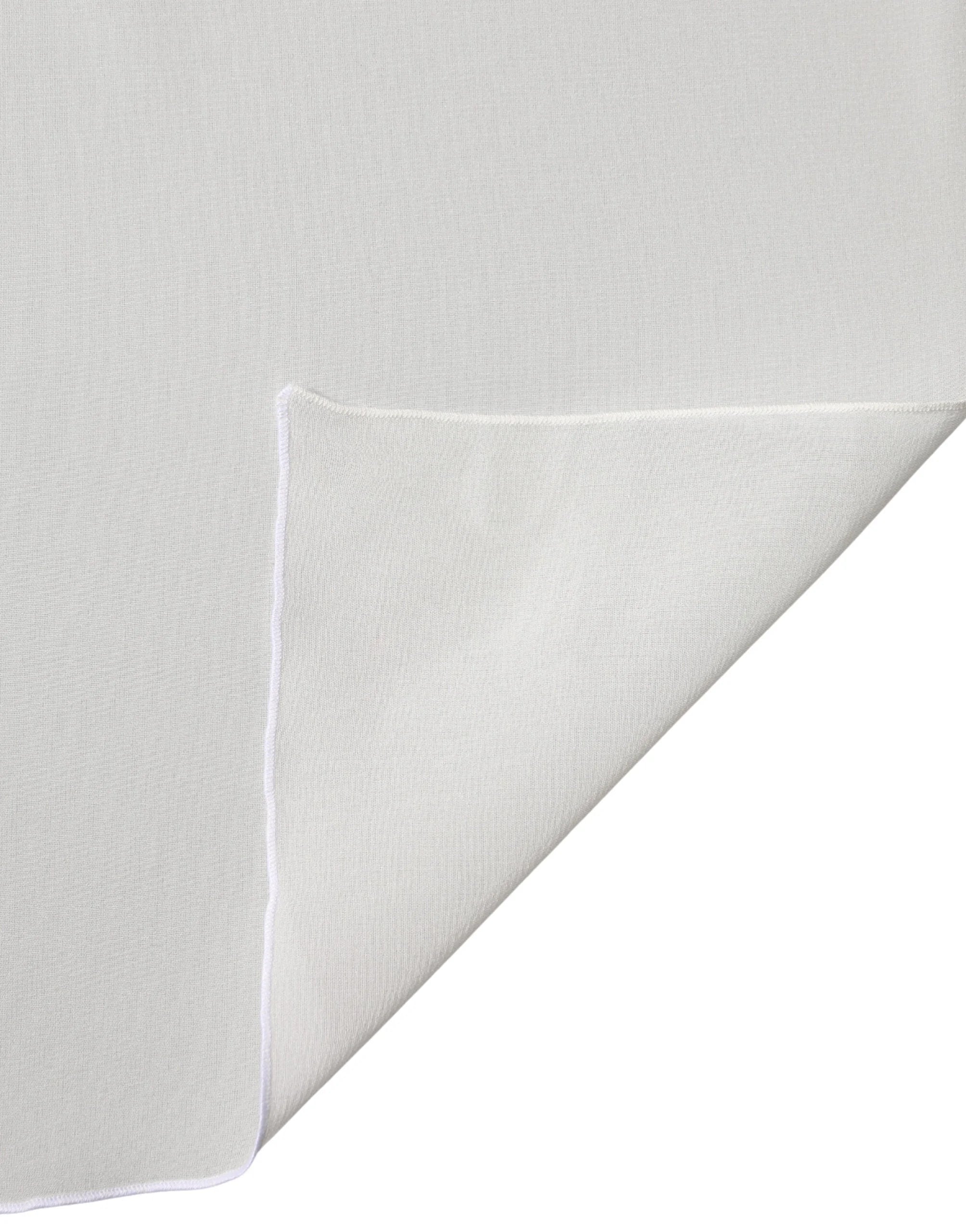 Dolce & Gabbana Off White Silk Neck Wrap Shawl Stole 200cm x 64cm Scarf