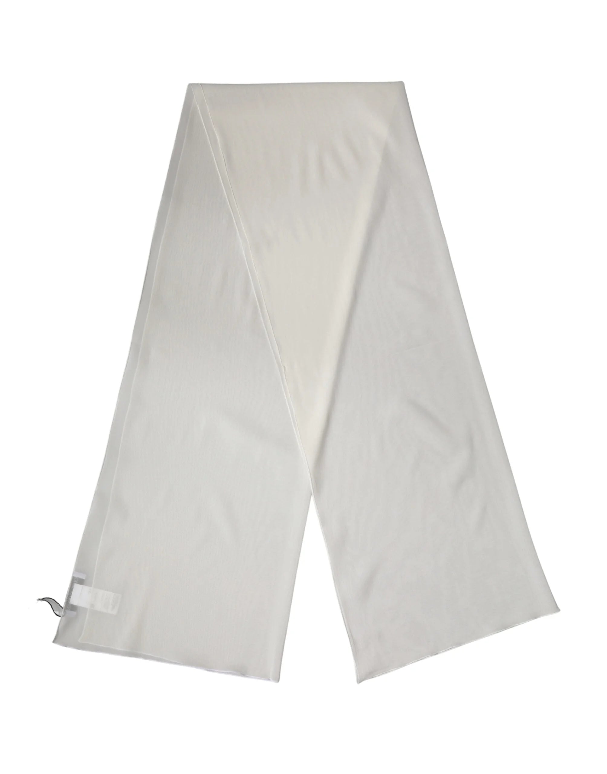 Dolce & Gabbana Off White Silk Neck Wrap Shawl Stole 200cm x 64cm Scarf