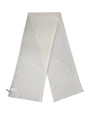 Dolce & Gabbana Off White Silk Neck Wrap Shawl Stole 200cm x 64cm Scarf