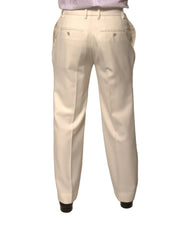 Dolce & Gabbana Off White Straight Dress Pants - IT48 | M - Trousers