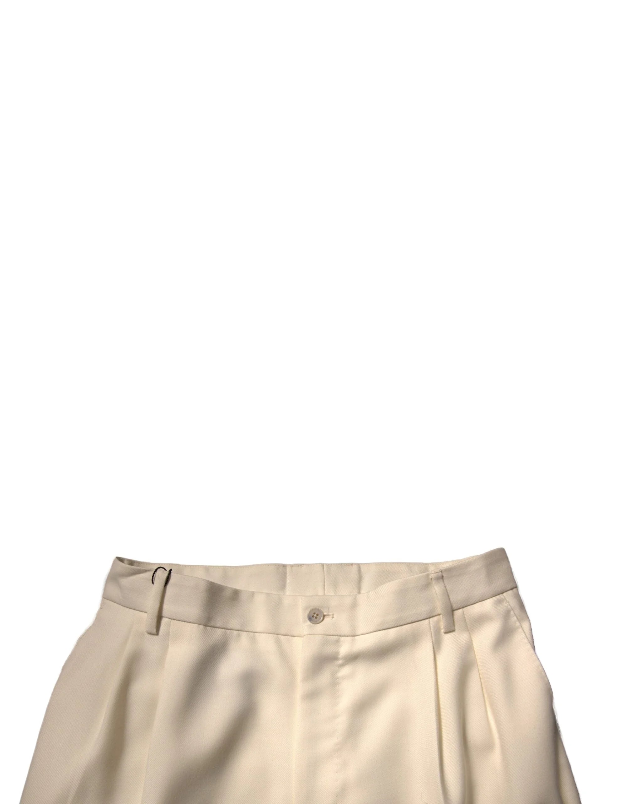 Dolce & Gabbana Off White Straight Dress Pants - IT48 | M - Trousers