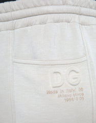 Dolce & Gabbana Off White Viscose Cargo Jogger Sweatpants Pants - IT48 | M - Joggers