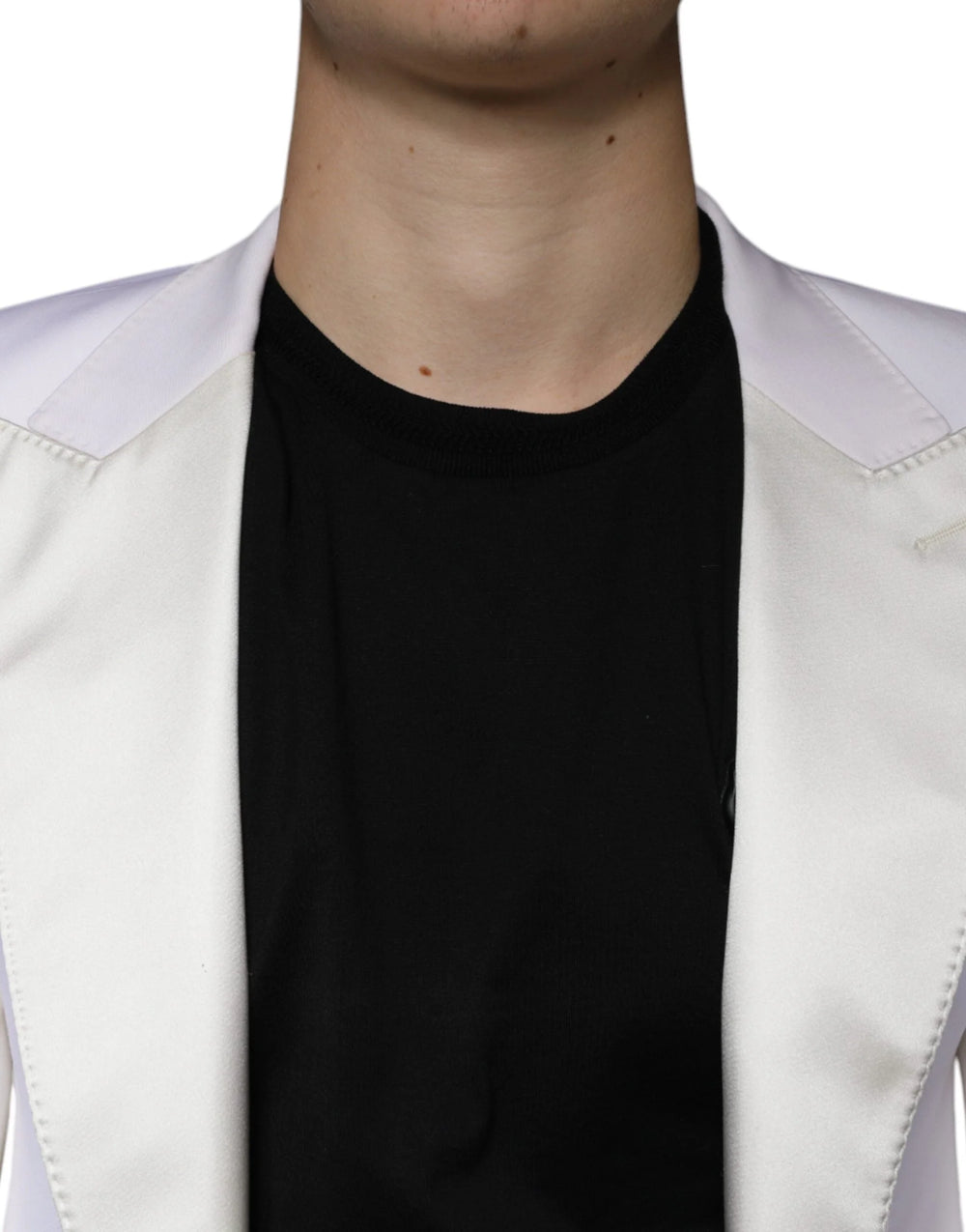 Dolce & Gabbana Off White Wool Single Breasted Dress Blazer - IT46 | S - Sport Jackets