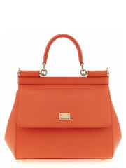 Dolce & Gabbana Orange Calfskin Handbag