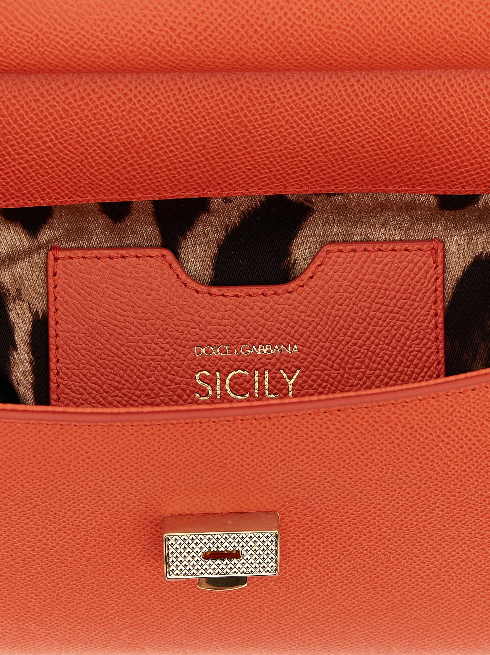 Dolce & Gabbana Orange Calfskin Handbag