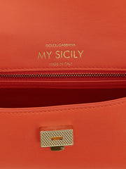 Dolce & Gabbana Orange Calfskin Handbag