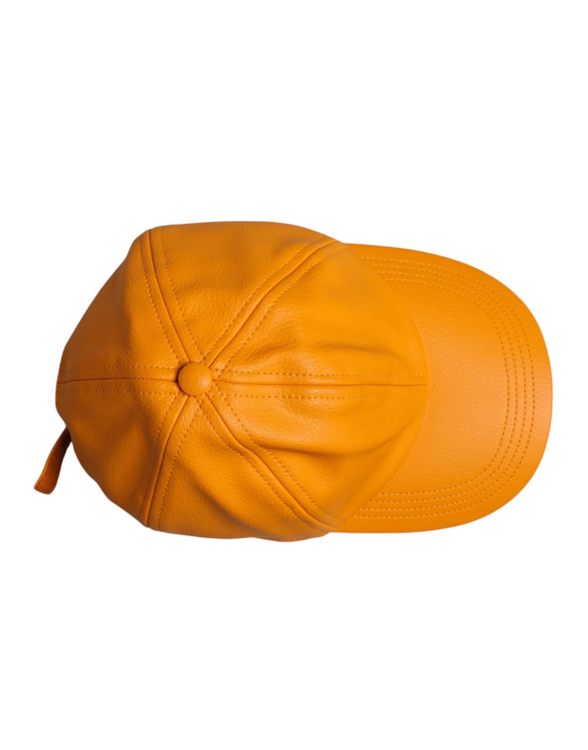 Dolce & Gabbana Orange Cotton 6 Panels Baseball Cap - 58 cm|M - Baseball Caps