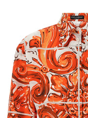 Dolce & Gabbana Orange Cotton Blouse