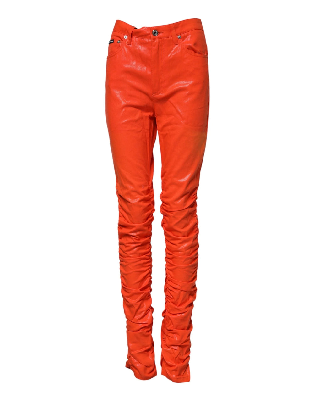 Dolce & Gabbana Orange Cotton High Waisted Denim Jeans - IT40|S