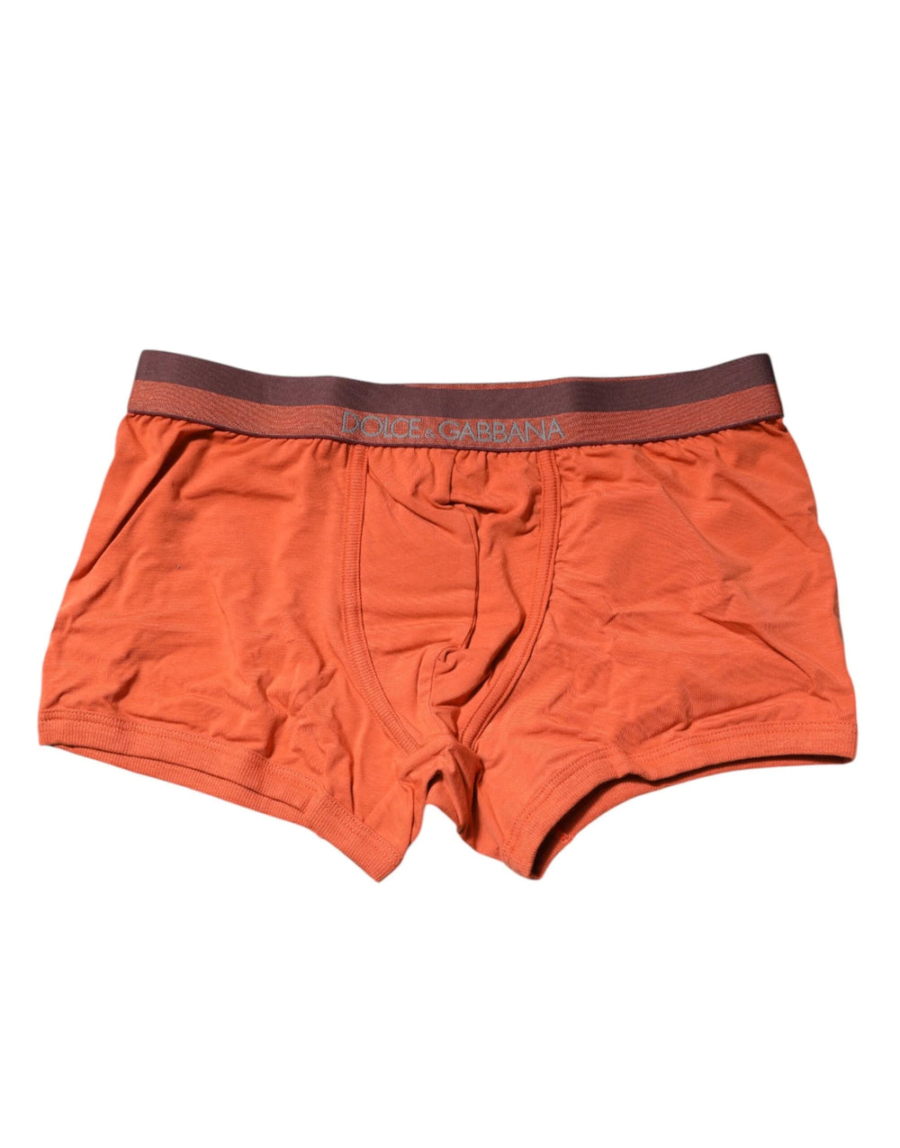 Dolce & Gabbana Orange Cotton Regular Boxer Brief Underwear - IT3 | XS - Boxer Briefs