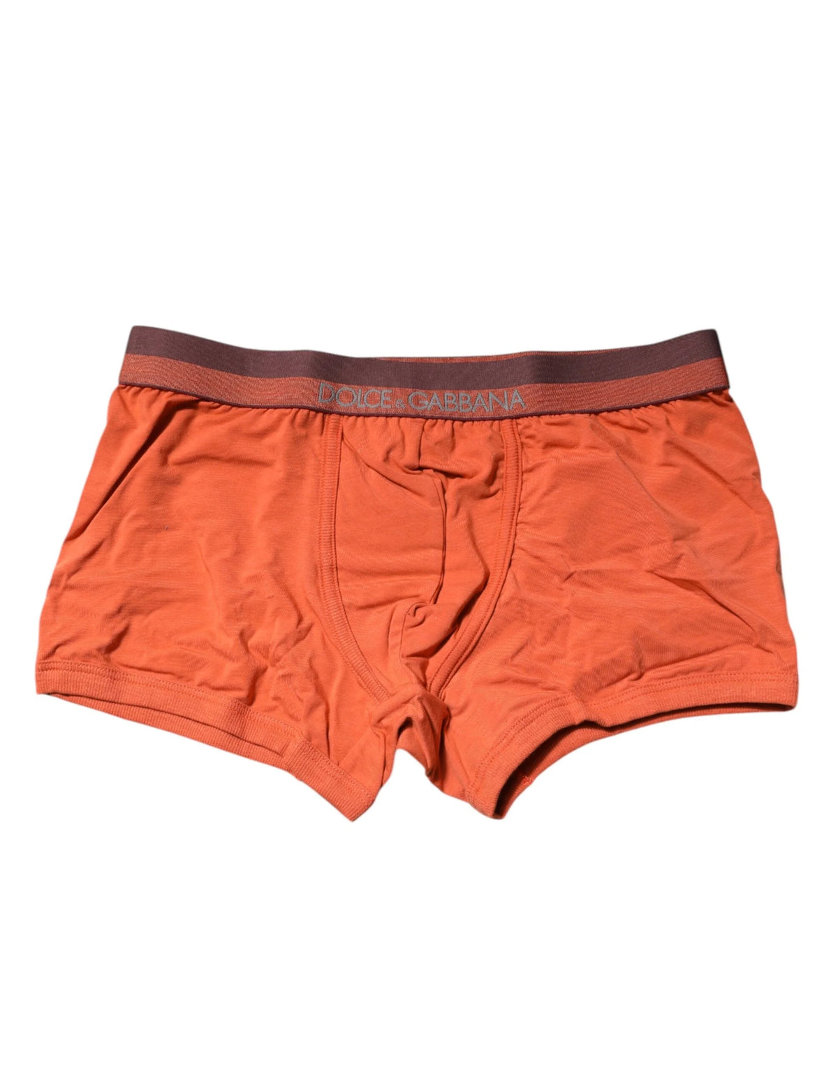 Dolce & Gabbana Orange Cotton Regular Boxer Brief Underwear - IT3 | XS - Boxer Briefs