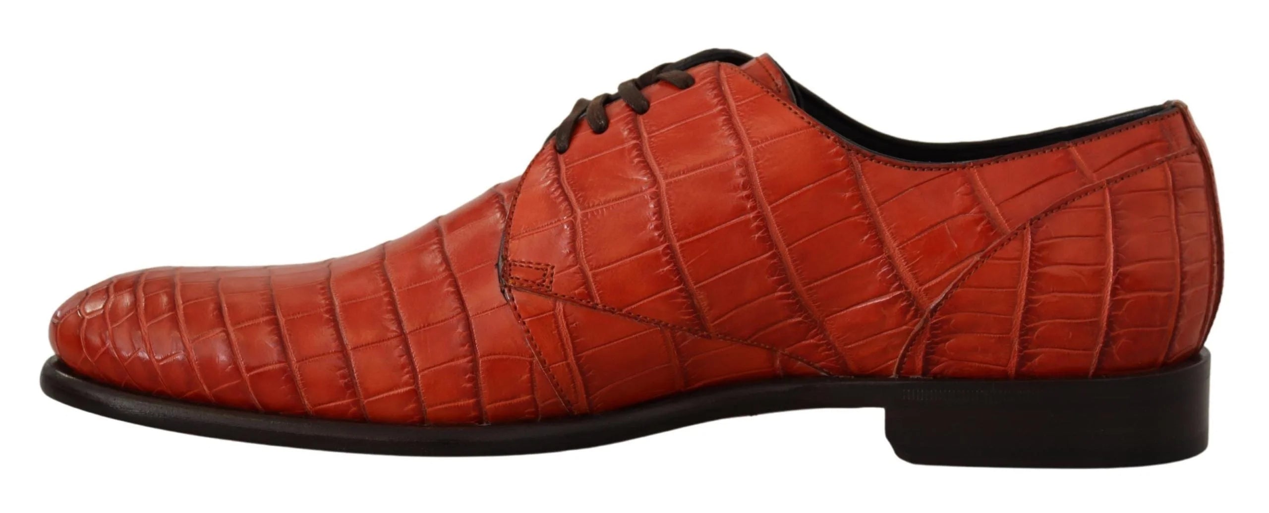 Dolce & Gabbana Orange Exotic Leather Dress Derby Shoes - Shoes