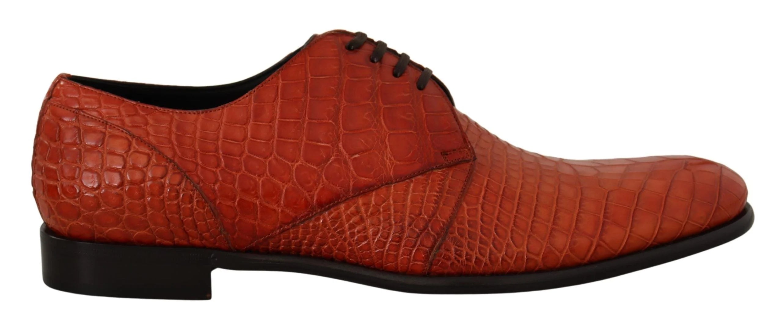 Dolce & Gabbana Orange Exotic Leather Dress Derby Shoes - Shoes