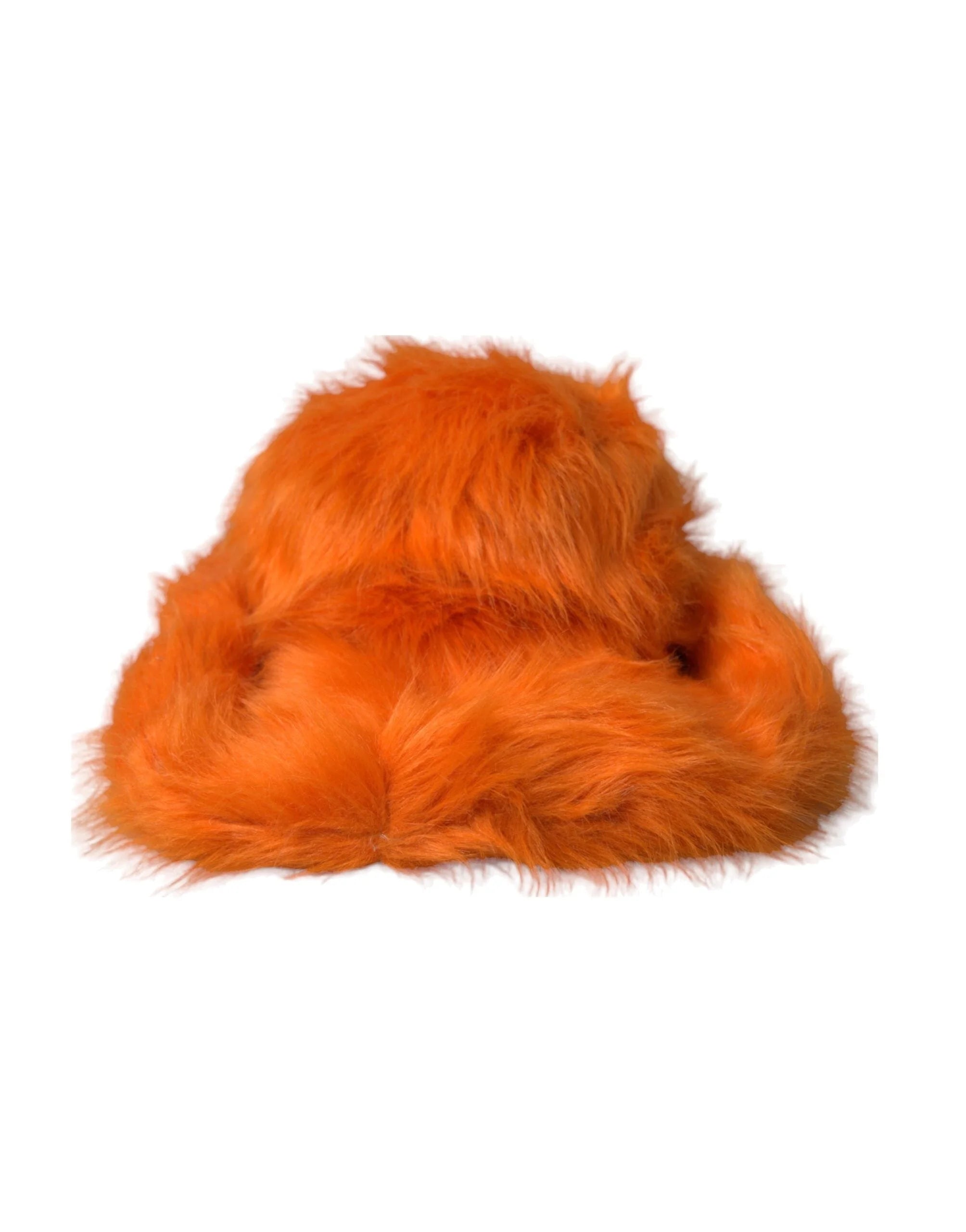 Dolce & Gabbana Orange Faux Fur Polyester Fedora Hat - 57 cm|S - Fedoras