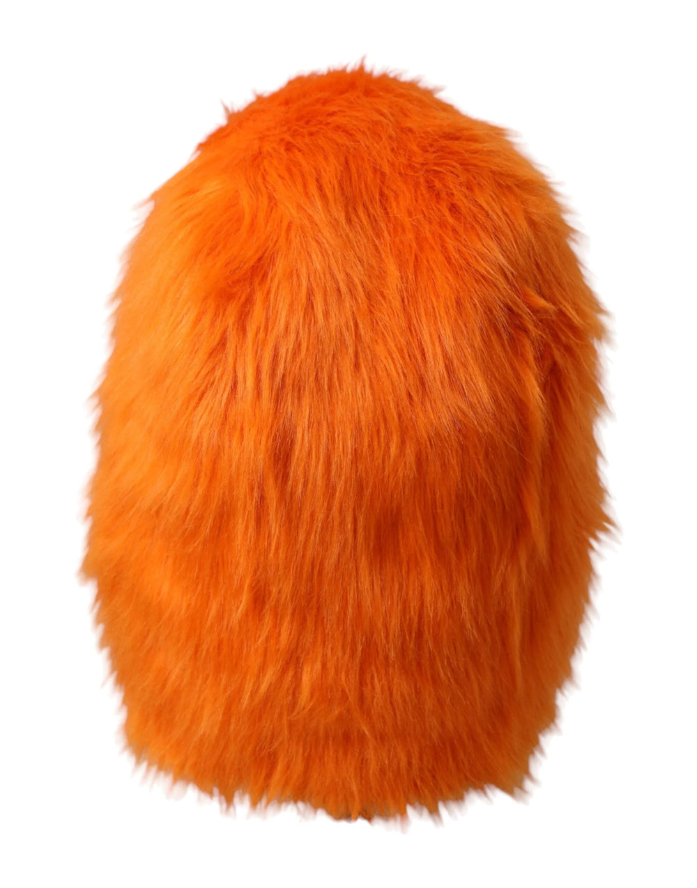 Dolce & Gabbana Orange Faux Fur Whole Head Wrap Hat - 57 cm|S - Headdresses