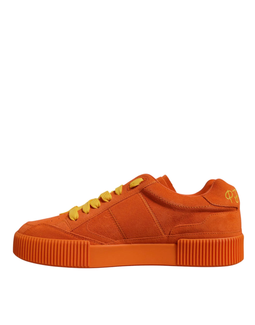 Dolce & Gabbana Orange Miami Leather Low Top Sneakers Shoes - EU40/US7 - Sneakers
