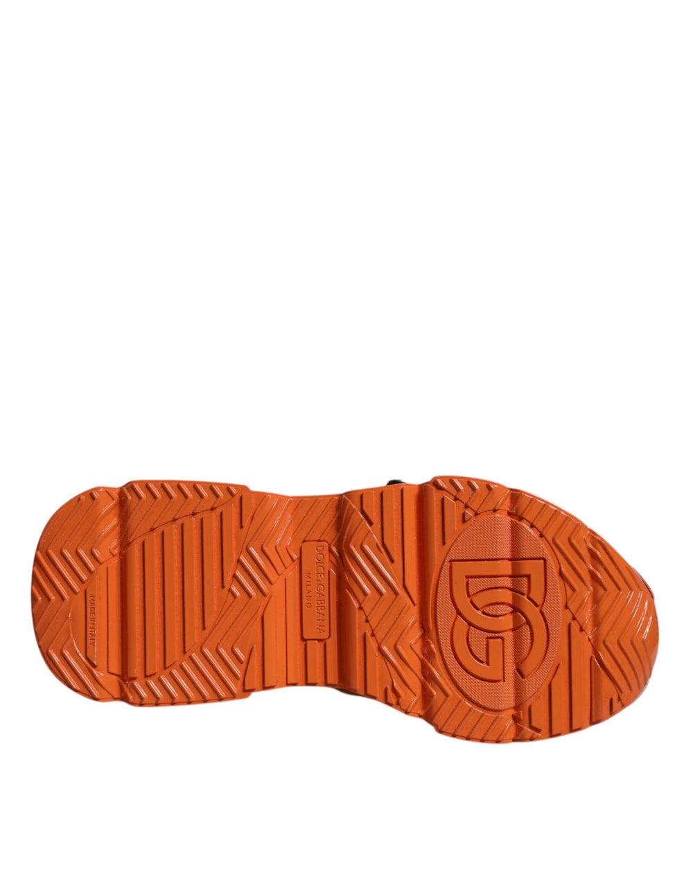 Dolce & Gabbana Orange Multi Panel Chunky High Top Sneakers Shoes - EU44/US11 - Sneakers