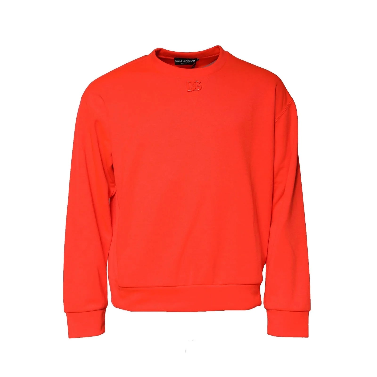 Dolce & Gabbana Orange Polyester DG Logo Sweatshirt Sweater - IT48 | M - Sweatshirts