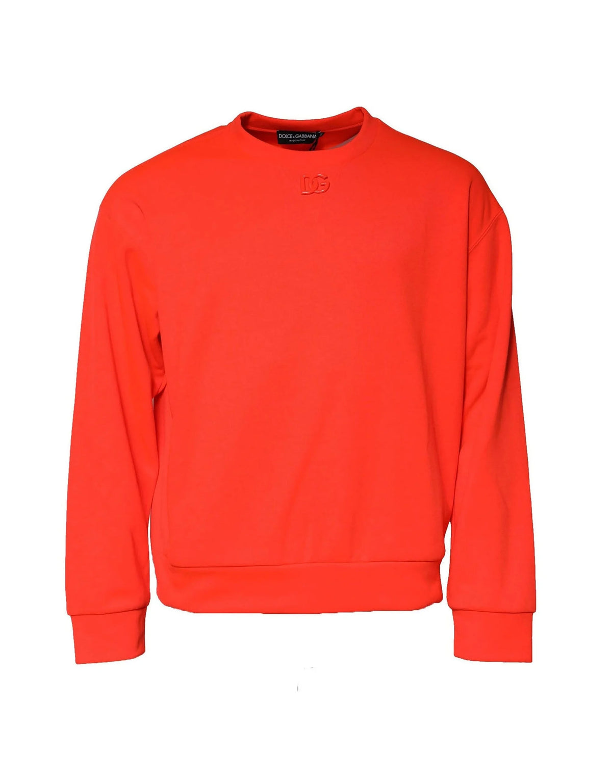 Dolce & Gabbana Orange Polyester DG Logo Sweatshirt Sweater - IT48 | M - Sweatshirts