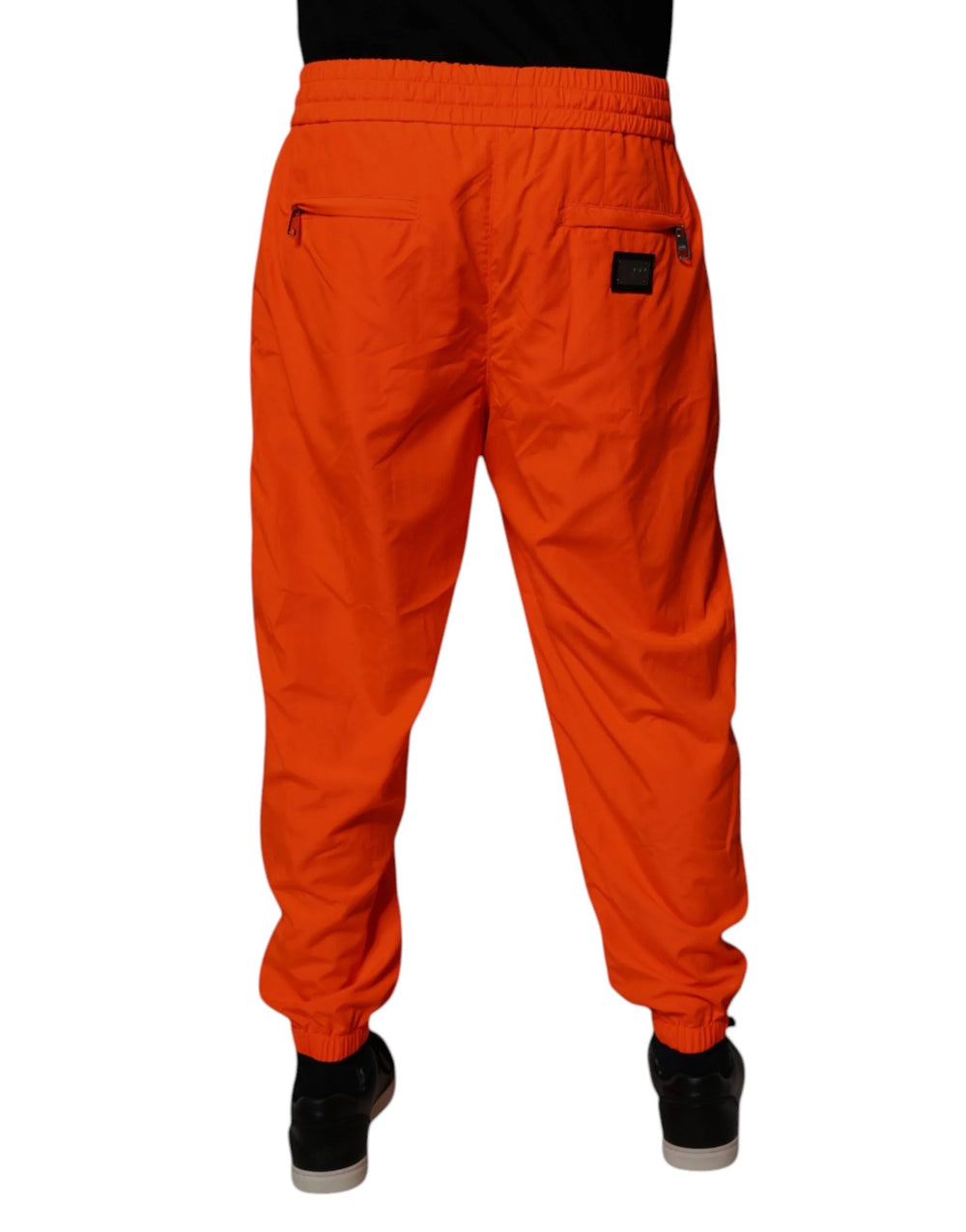 Dolce & Gabbana Orange Polyester Men Jogger Sweatpants Pants - IT48 | M - Joggers