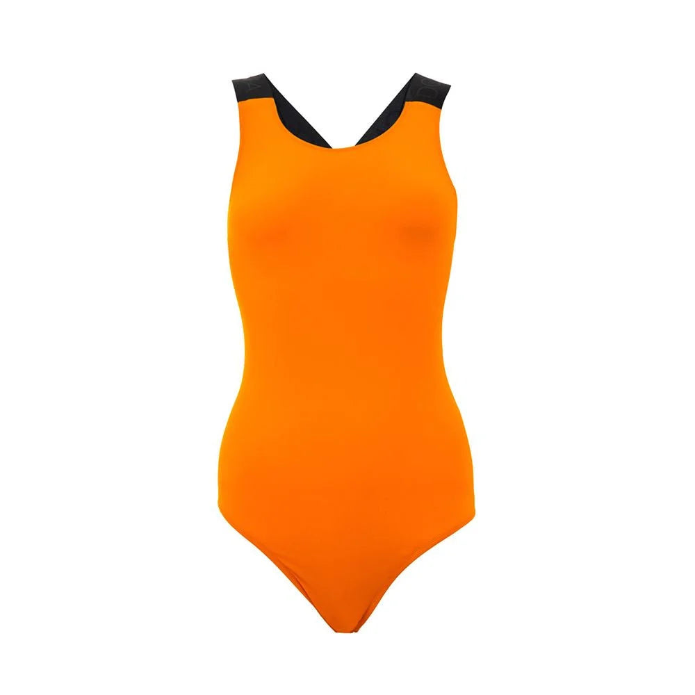 Dolce & Gabbana Orange Polyester One-Piece Swimsuit - IT2 | S - One-Piece Swimsuits