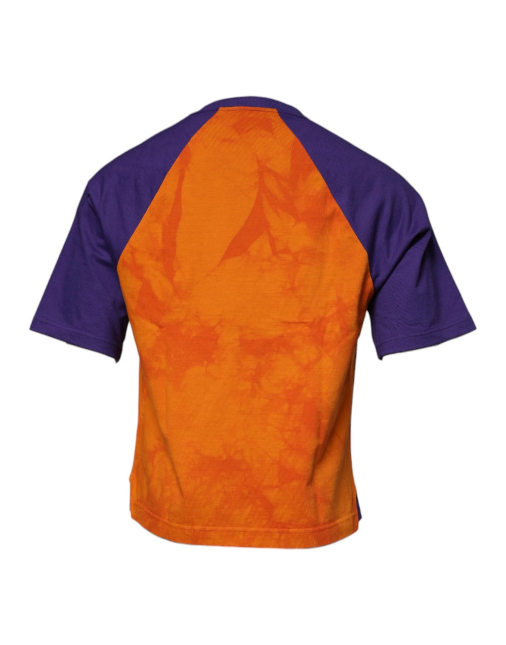 Dolce & Gabbana Orange Purple Graphic Print Short Sleeves T-shirt - IT46 | S - T-Shirts